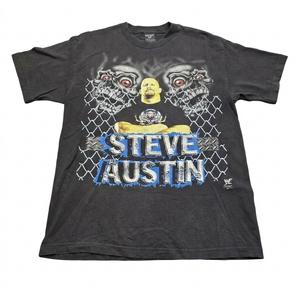 VTG 1999 WWF Stone Cold Steve Austin Shirt Trinity‎ Products One Size Hardcore